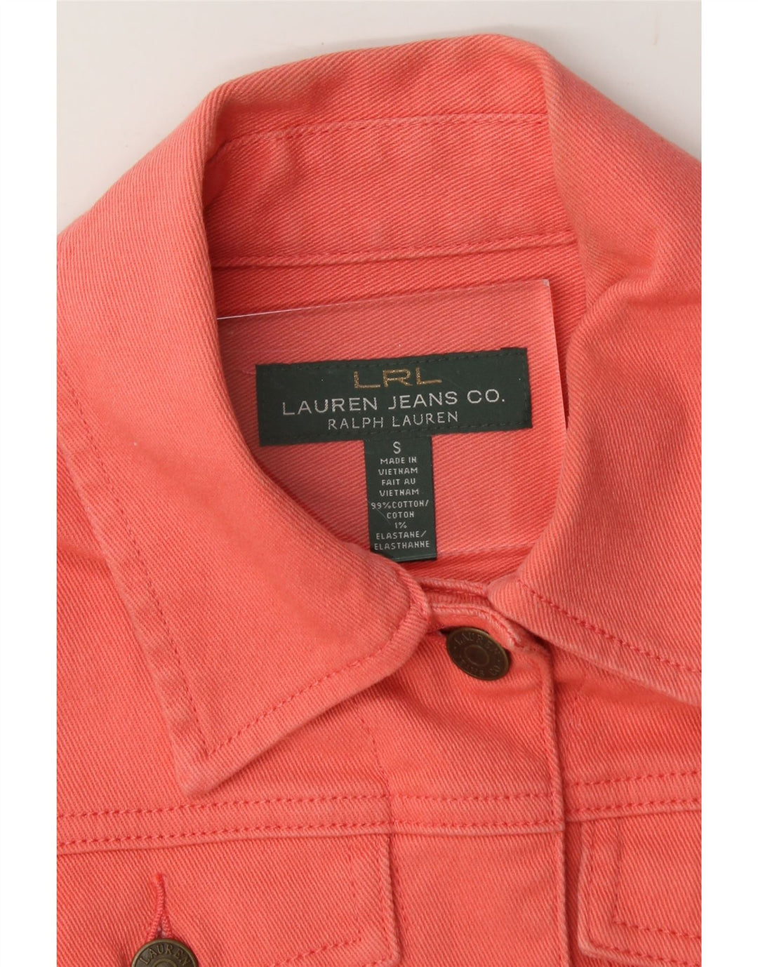 RALPH LAUREN Womens Utility Jacket UK 16 Large Pink Cotton Vintage Ralph Lauren and Second-Hand Ralph Lauren from Messina Hembry 