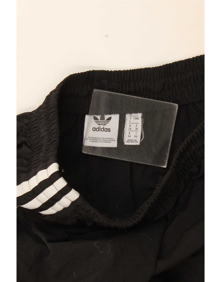 Adidas Mujer Chándal Pantalones Joggers UK 8 Pequeño Negro Poliéster
