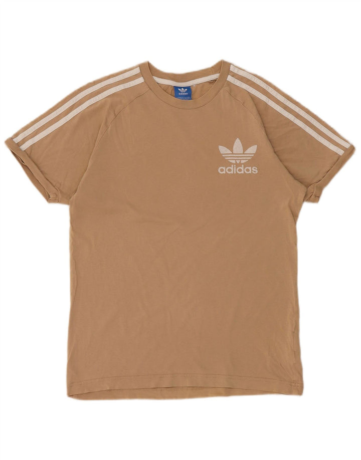 ADIDAS Camiseta para mujer Top UK 12 Algodón beige medio