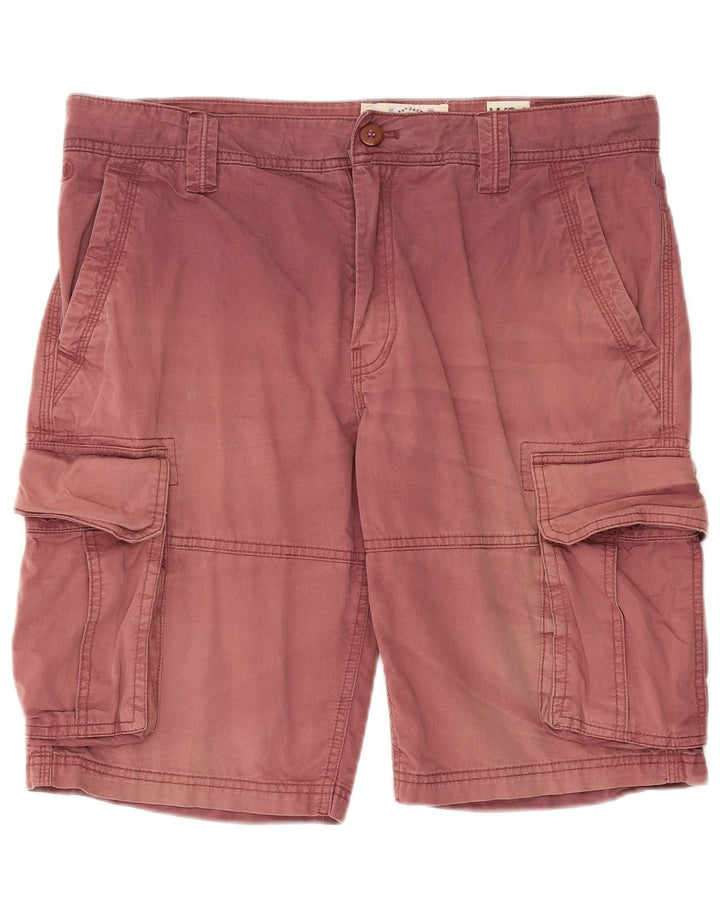Pantalones cortos cargo para hombre Fat Face W34 Algodón rojo grande