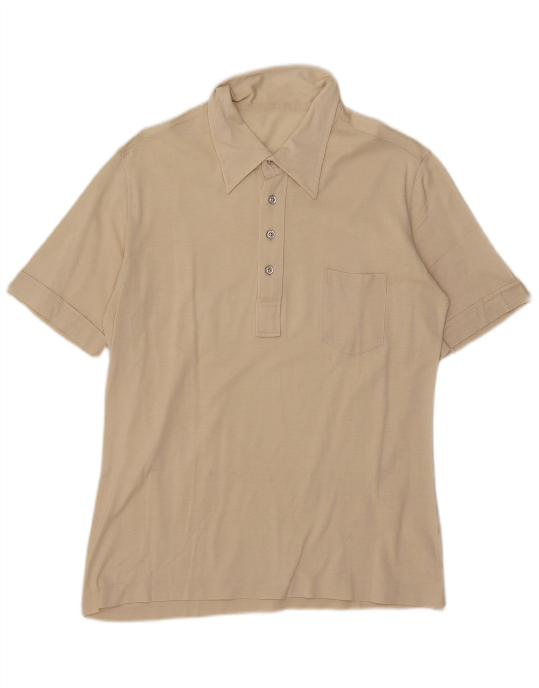 Polo vintage para hombre IT 46 Pequeño Beige
