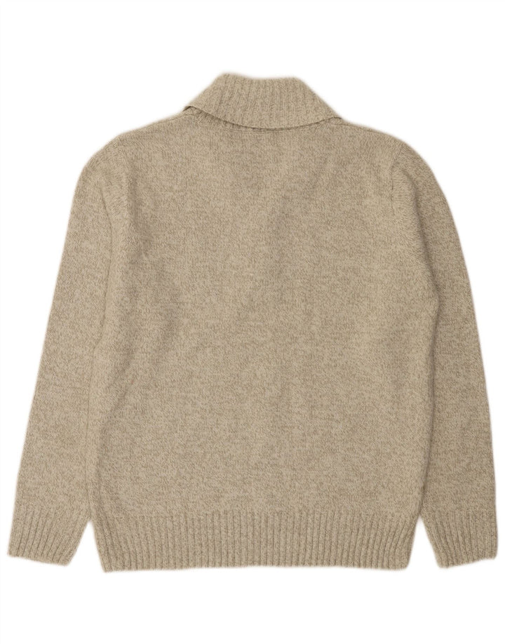 Marks & Spencer Jersey con cuello tipo chal para hombre Acrílico moteado verde medio