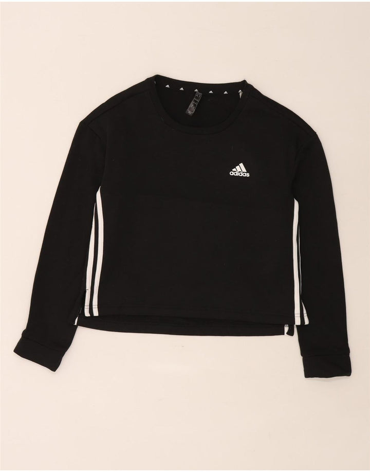Adidas Sudadera para mujer Jumper UK 8/10 Small Negro Poliéster