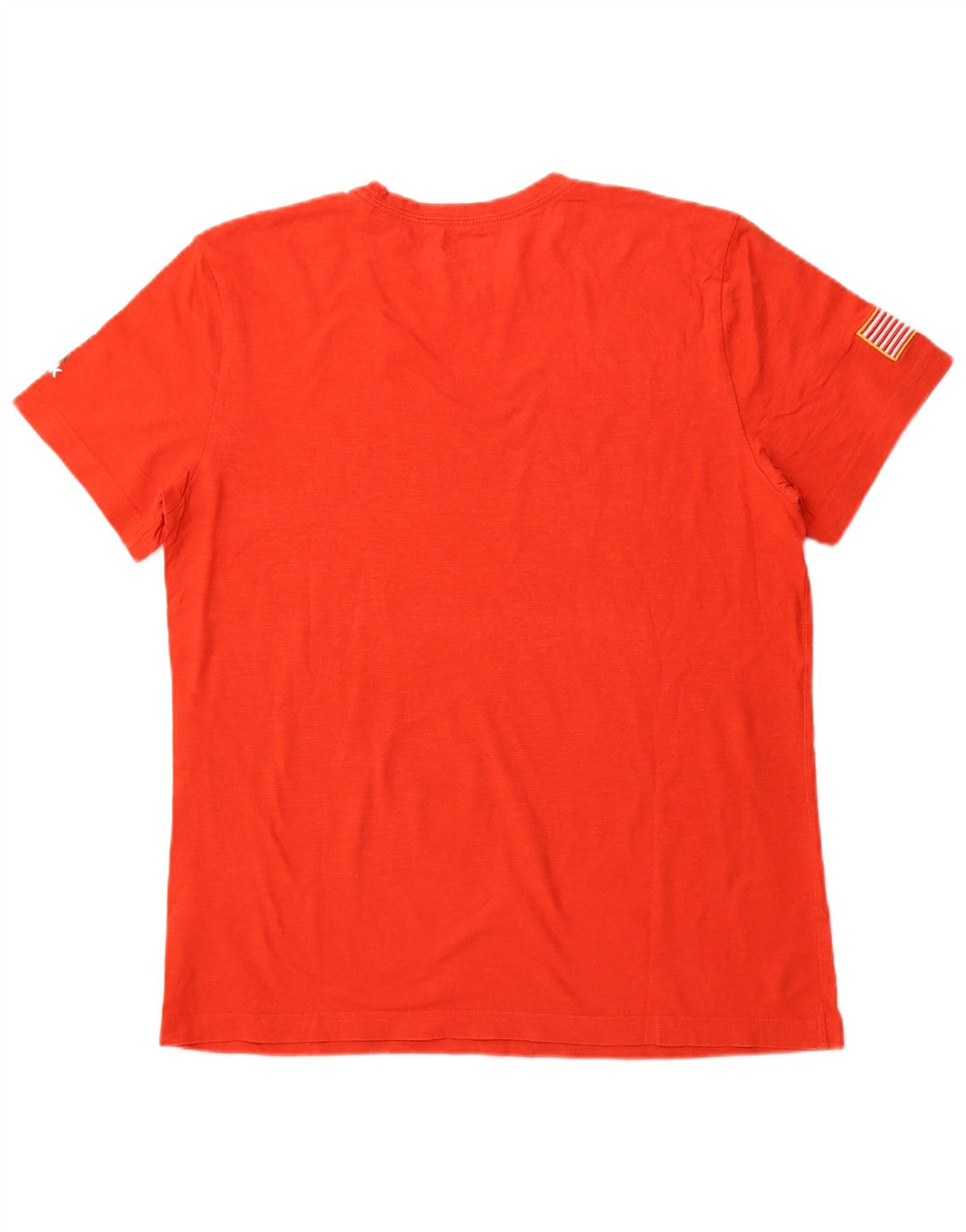 REEBOK Camiseta gráfica para hombre Top grande de algodón naranja