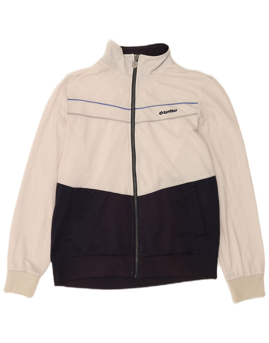 Lotto Hombre Chándal Top Chaqueta Grande Blanco Colorblock