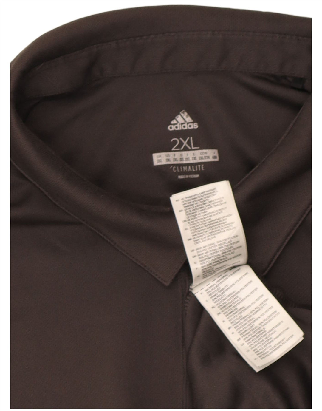 Adidas Mens Climalite Polo Shirt 2XL Gris Poliéster