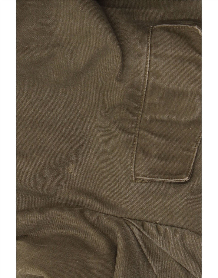 VINTAGE Chaqueta Parka militar con capucha para hombre Reino Unido 40 Caqui grande
