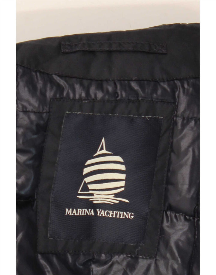 Marina Yachting Chaqueta acolchada con capucha para hombre IT 50 Large Azul marino Poliéster