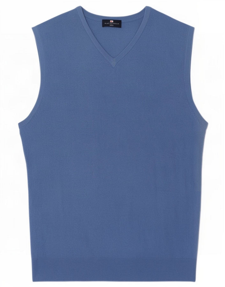 Marks & Spencer - Camiseta sin mangas para hombre, color azul, acrílico, tamaño grande