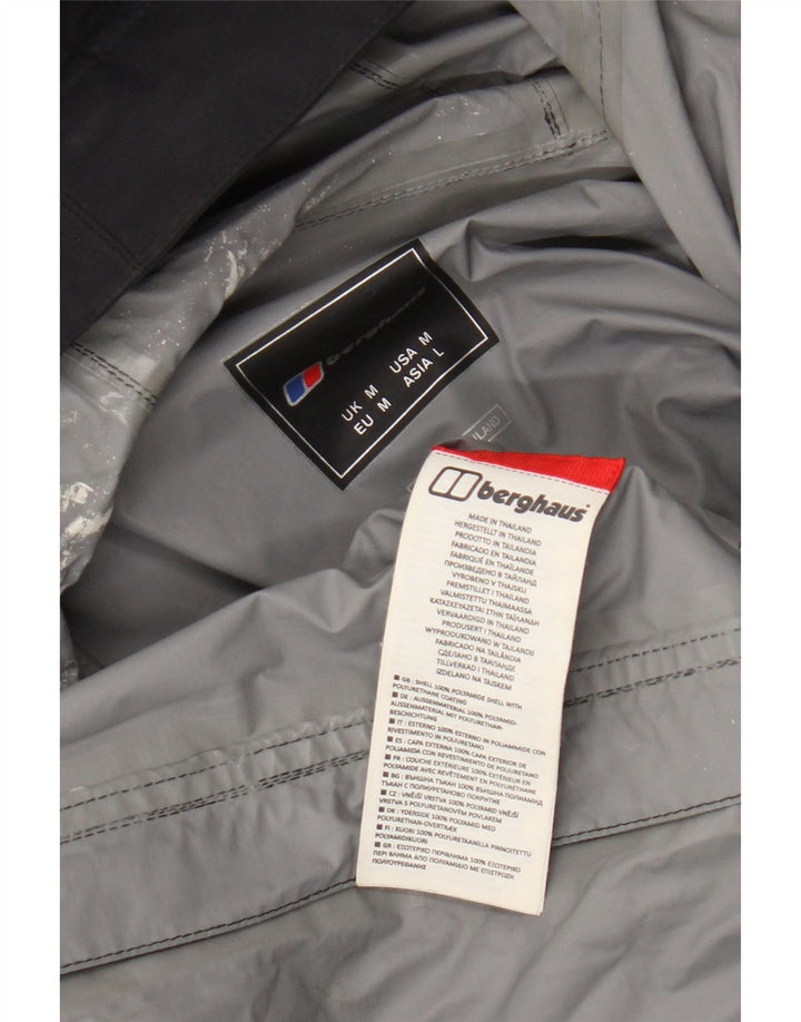 Berghaus Chaqueta cortavientos con capucha para hombre UK 38 Medium Black Polyamide