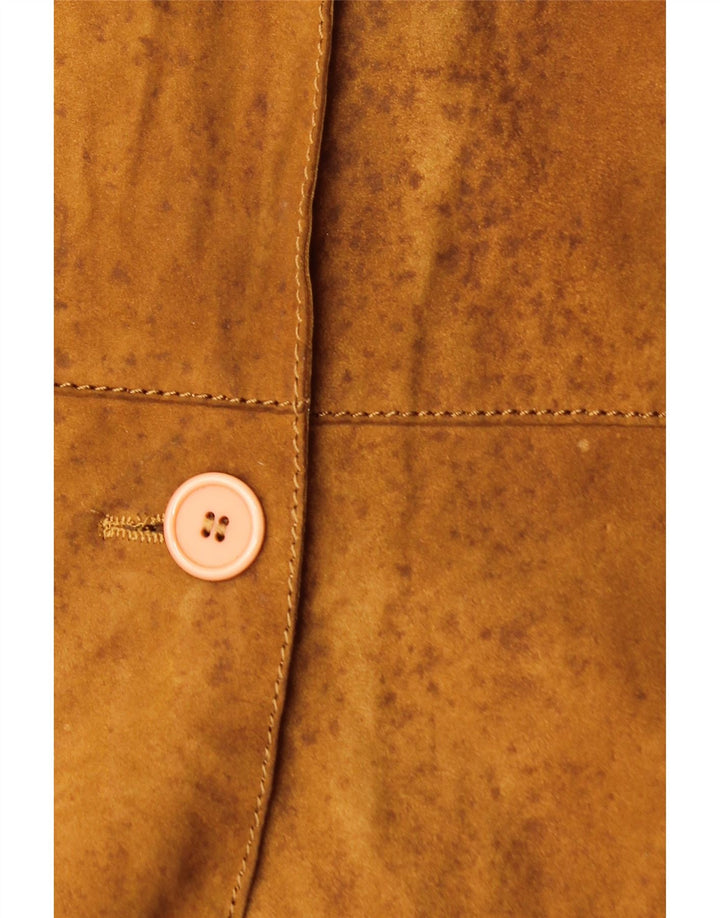 CONBIPEL Womens Suede Jacket IT 50 XL Brown Leather