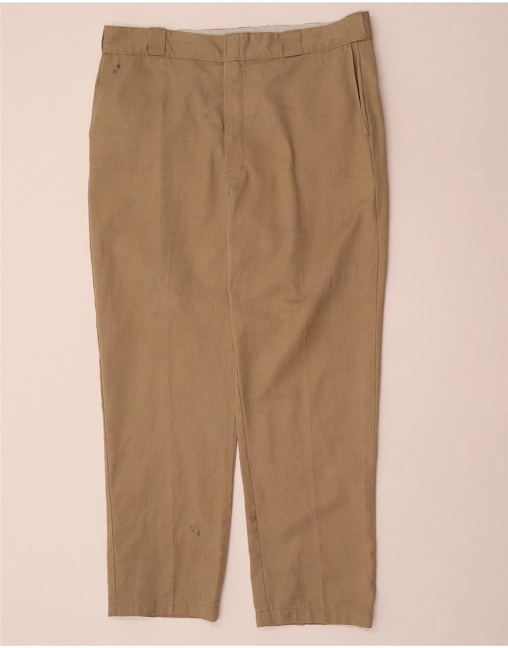 Dickies Pantalón chino recto para hombre W40 L32 Poliéster beige