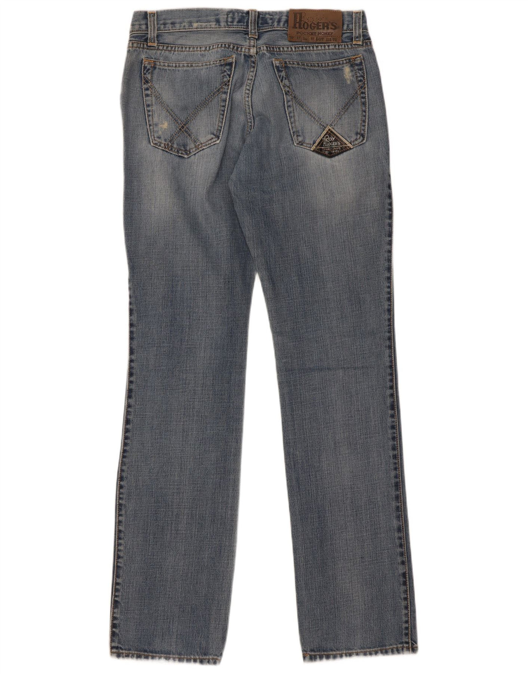 Roy Rogers Vaqueros ajustados desgastados para hombre W31 L34 Algodón azul