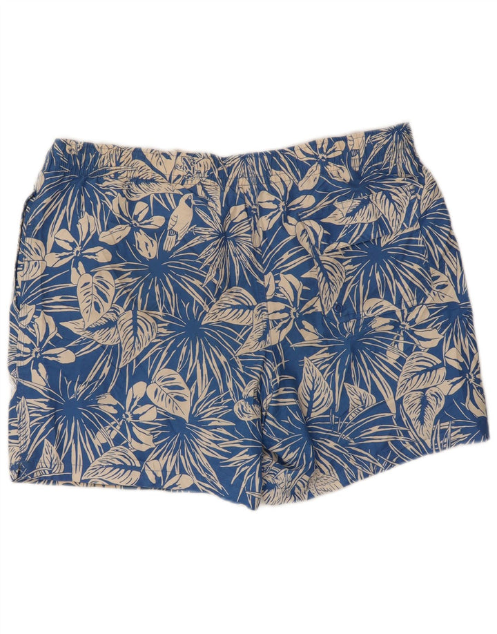 Marks & Spencer - Bañador para hombre, talla grande, poliéster floral azul
