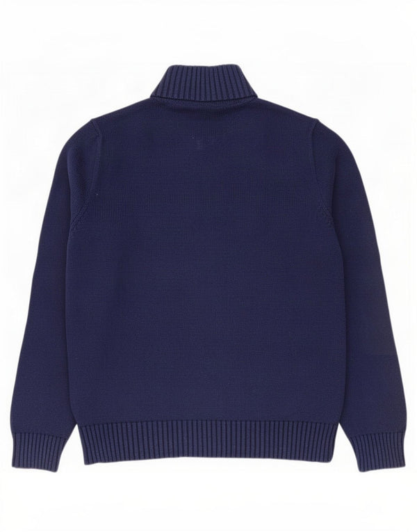 Polo Ralph Lauren - Jersey con cuello y cremallera para hombre, algodón azul marino mediano