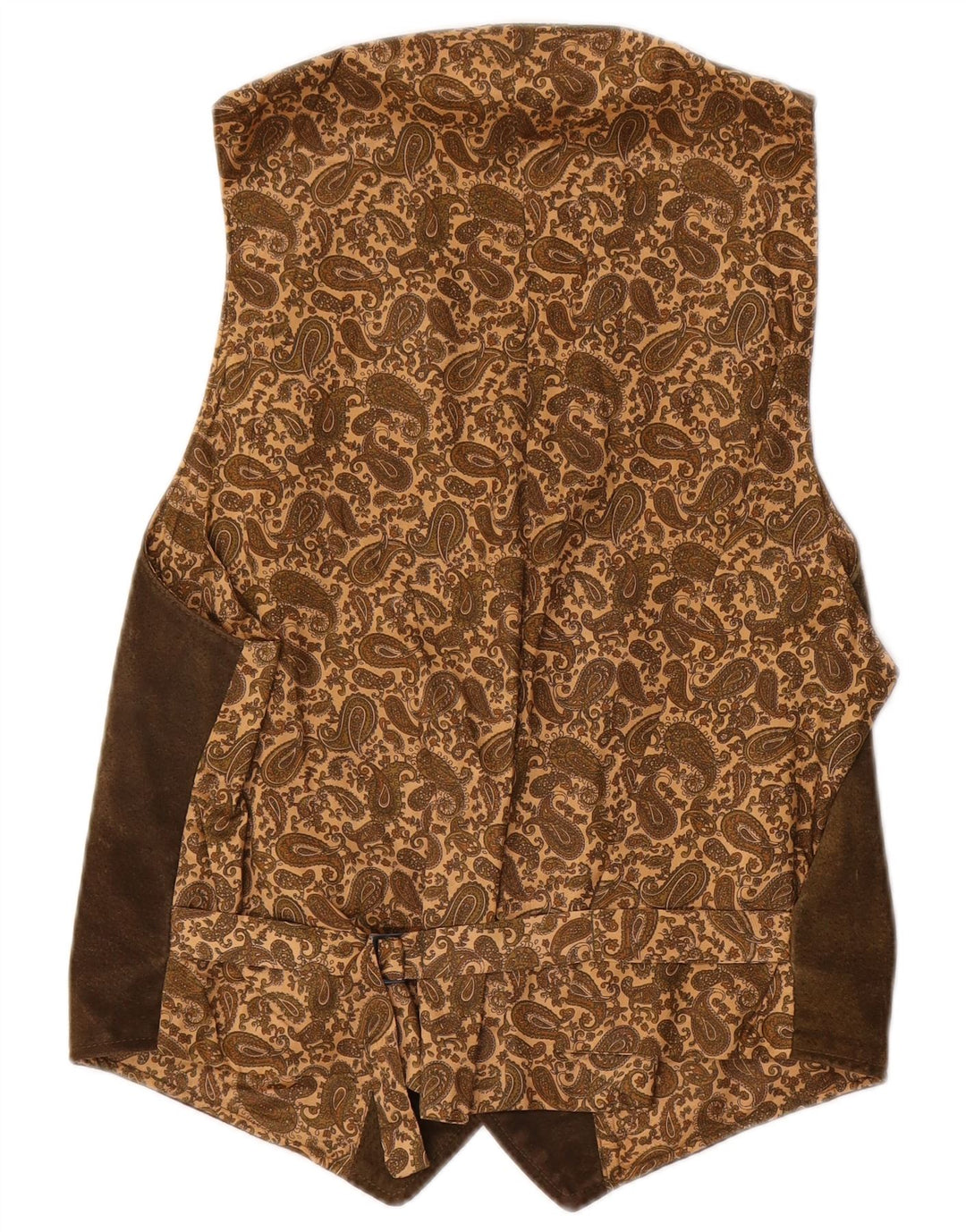 Chaleco de ante vintage para hombre IT 50 cuero marrón medio