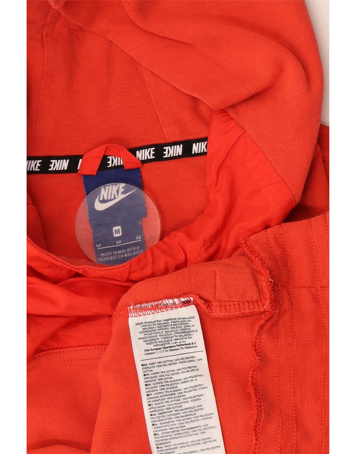 Nike - Sudadera con capucha para mujer, talla 40, algodón naranja mediano