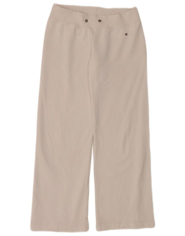 Champion Pantalones De Chándal Para Mujer UK 44 Mediano Algodón Blanco