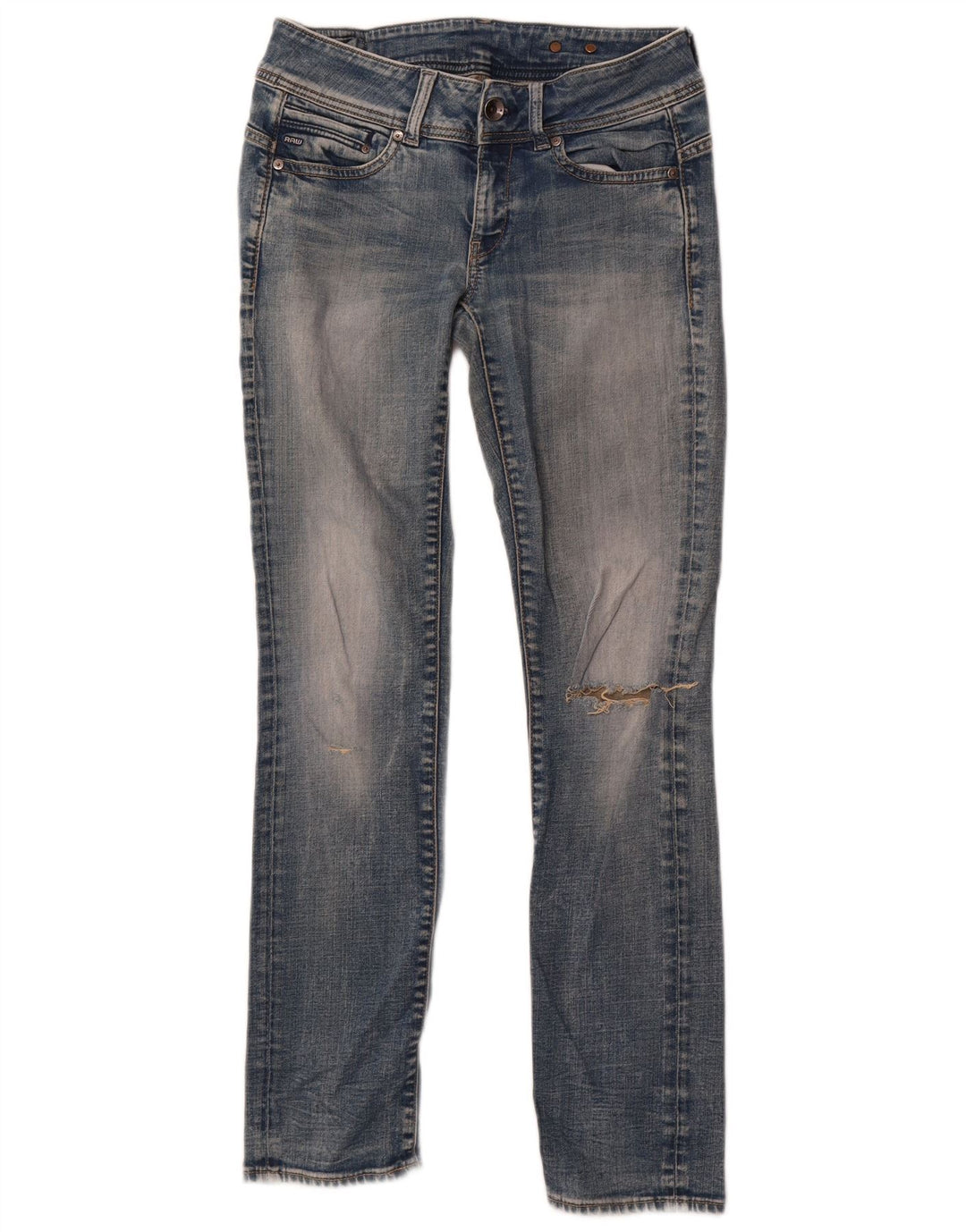Jeans Ajustados Desgastados W30 L31 Azul | G-Star Mujer