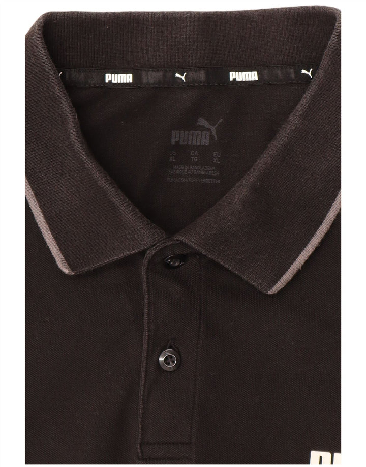 PUMA Mens Polo Shirt XL Black