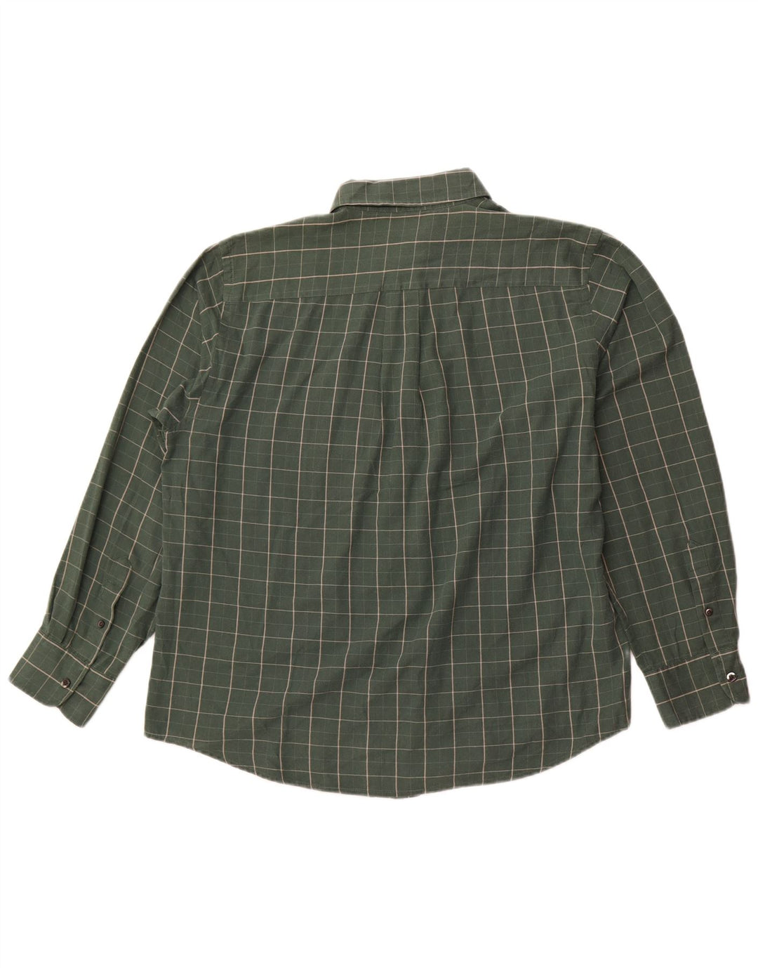 Dockers Camisa de corte clásico para hombre de algodón a cuadros verdes grandes
