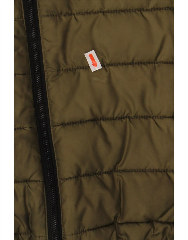 Ellesse Chaqueta acolchada para hombre UK 36 Small Caqui Poliéster