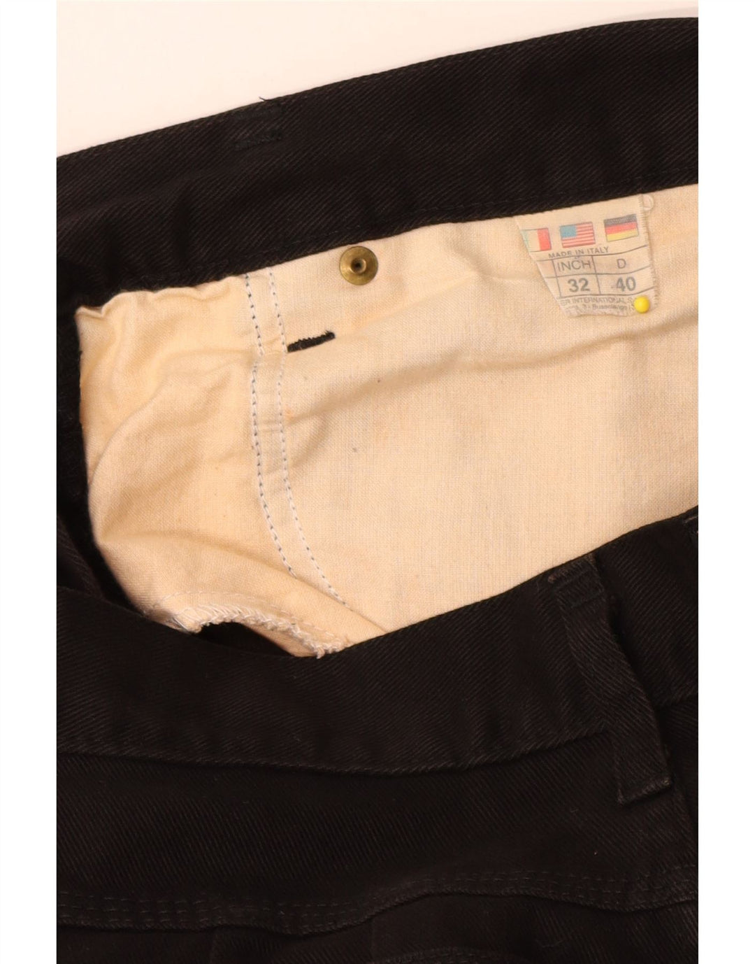 Roccobarocco Vaqueros cónicos para mujer EU 40 Medium W32 L30 Negro