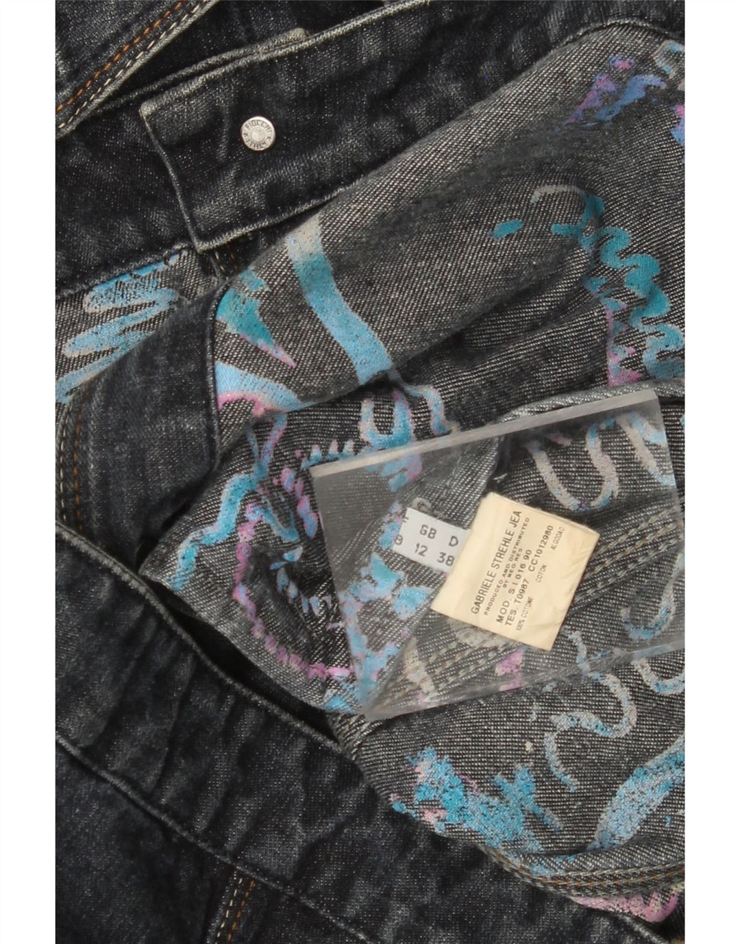 STRENESSE GABRIELE STREHLE Chaqueta vaquera para mujer UK 12 Azul marino mediano