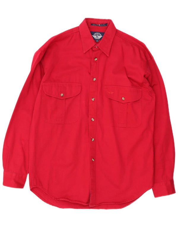 Camisa Dockers Hombre Small Algodón Rojo