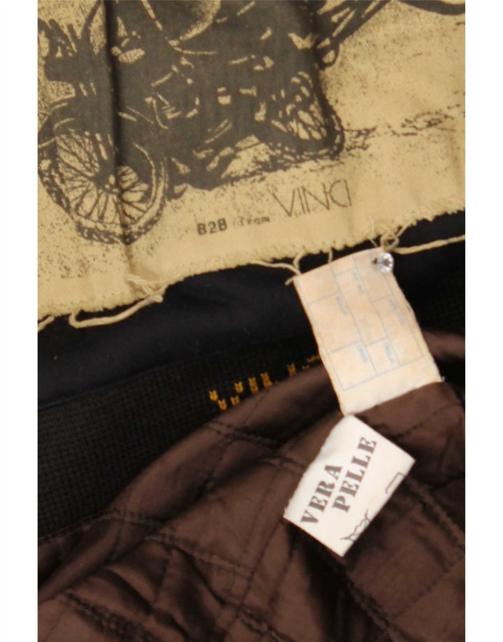 Vinci Chaqueta de cuero para hombre IT 52 XL Marrón