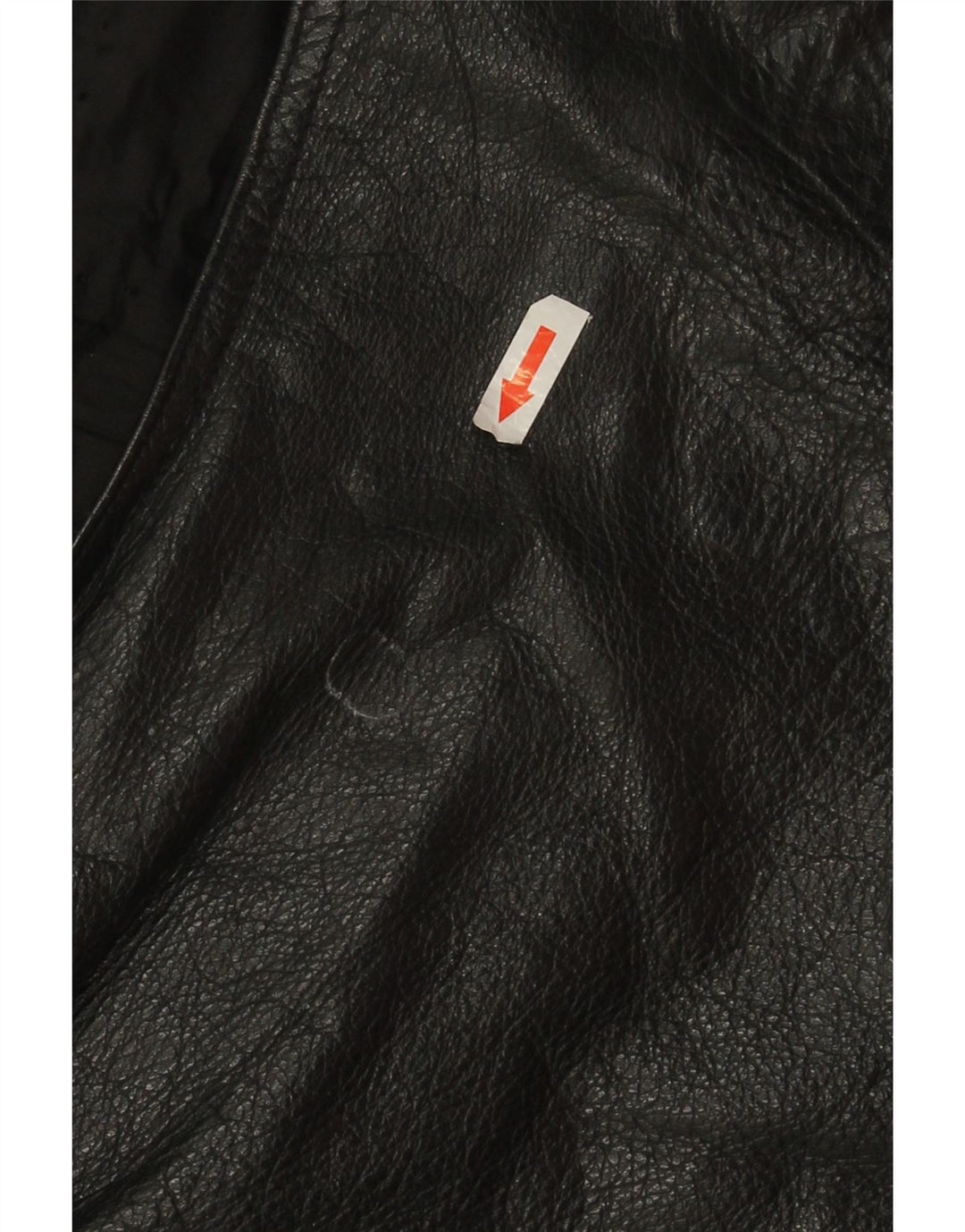 Vintage mujer cuero chaleco Reino Unido 20 2XL cuero negro