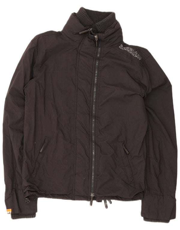 Chaqueta impermeable Superdry para mujer UK 46 Large Nylon negro