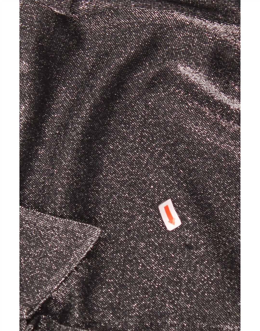 VINTAGE Blusa camisa de gran tamaño para mujer Reino Unido 16 Poliéster moteado negro grande