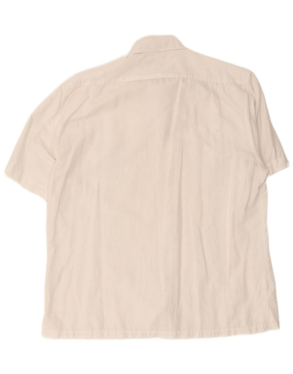 Camisa de manga corta para hombre Rifle Large White Cotton