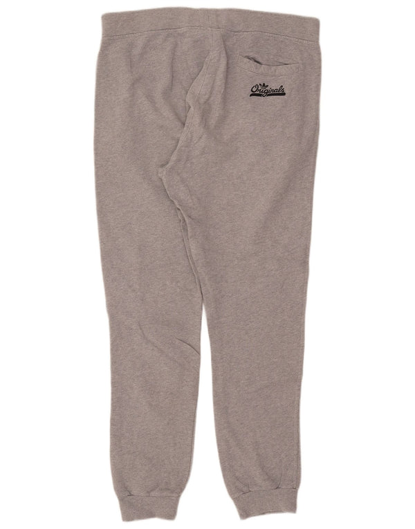 Adidas Hombre Pantalones De Chándal Joggers Grande Gris Moteado De Algodón