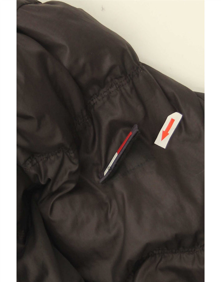 Tommy Hilfiger Chaqueta acolchada con capucha para hombre UK 38 Mediana Poliéster negro