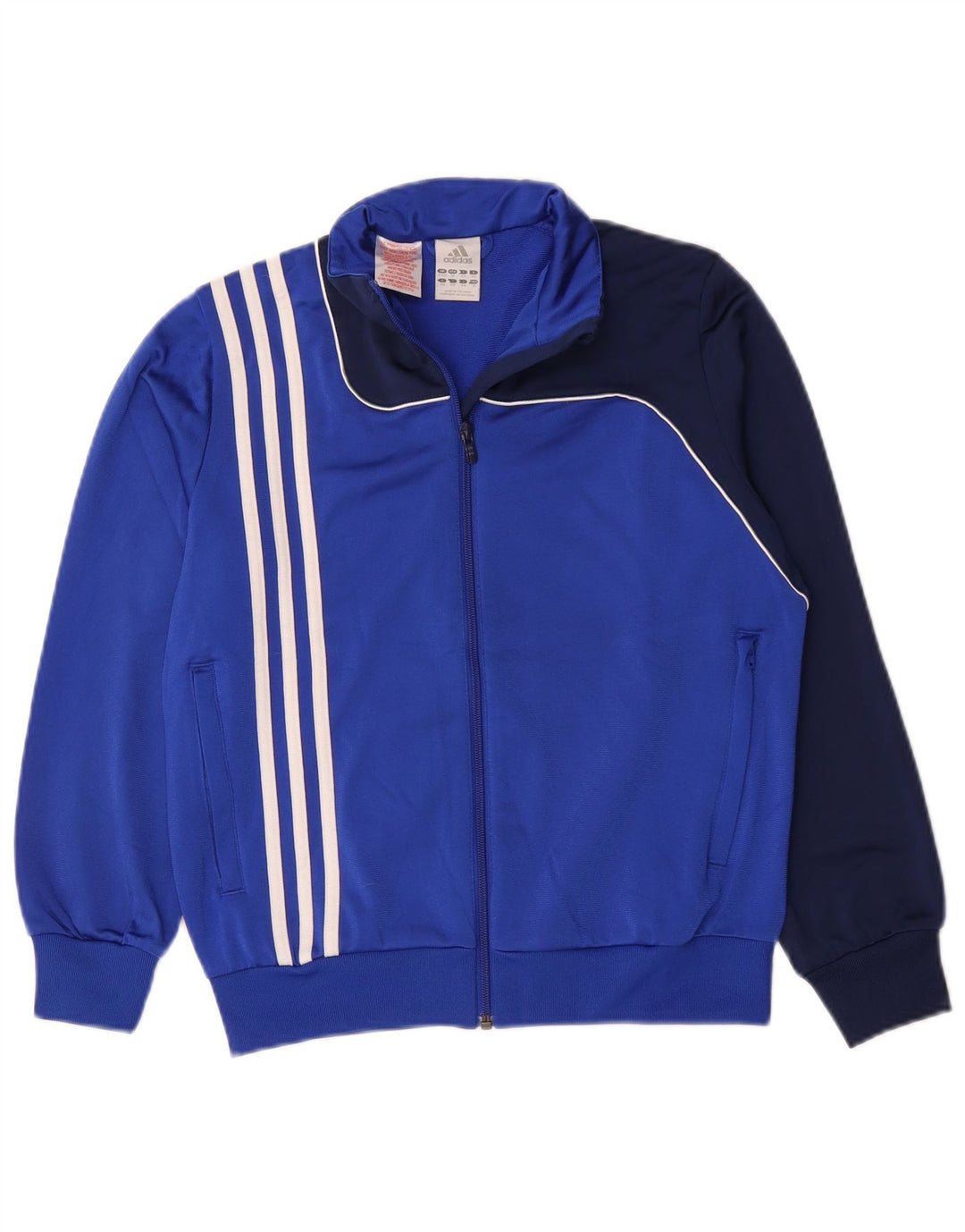 Adidas - Chaqueta de chándal para niño, 11-12 años, color azul, poliéster