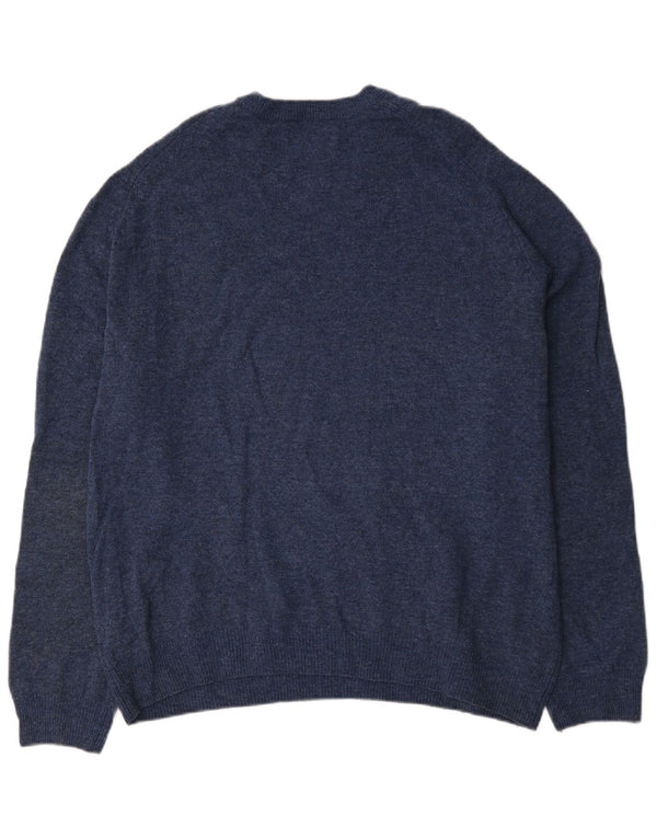 Marks & Spencer - Jersey de cuello redondo para hombre, talla 2XL, color azul marino
