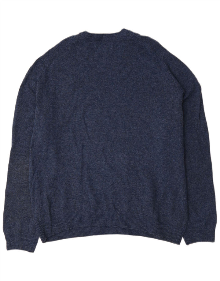 Marks & Spencer - Jersey de cuello redondo para hombre, talla 2XL, color azul marino