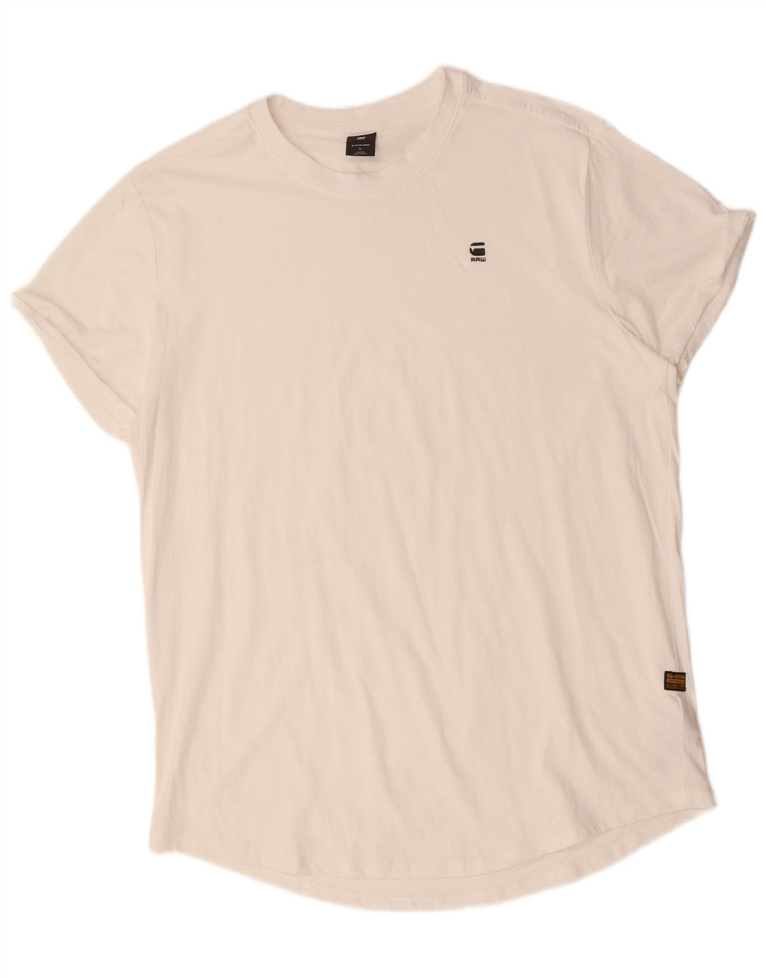 G-STAR Hombre Camiseta Top Grande Blanco Algodón