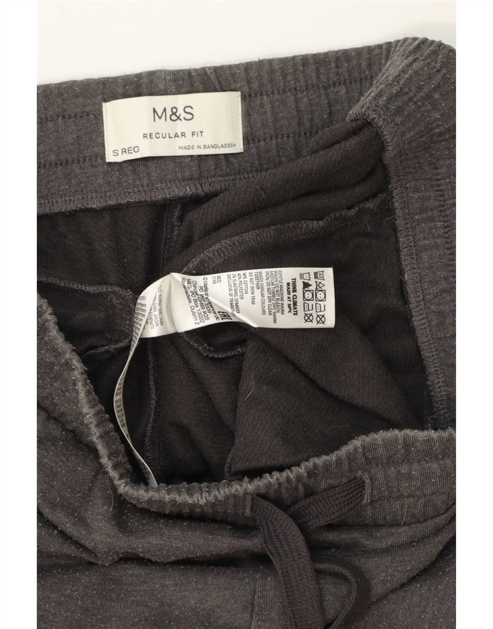 Marks & Spencer Pantalones De Chándal De Corte Regular Para Hombre Pequeños De Algodón Gris