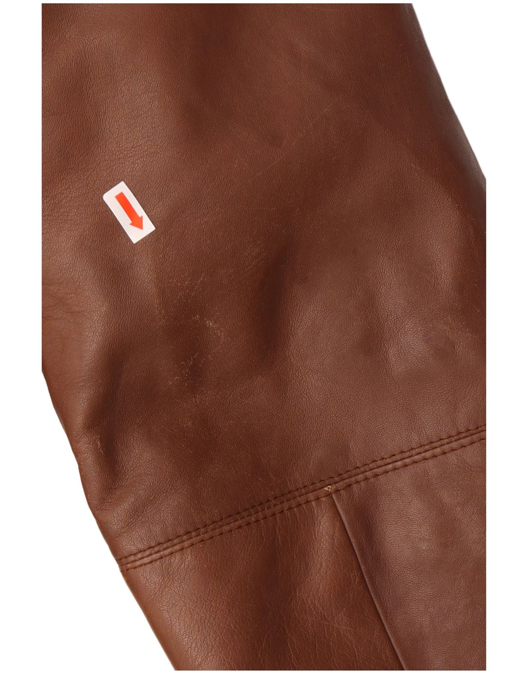 Chaqueta de cuero vintage para mujer IT 50 XL Marrón