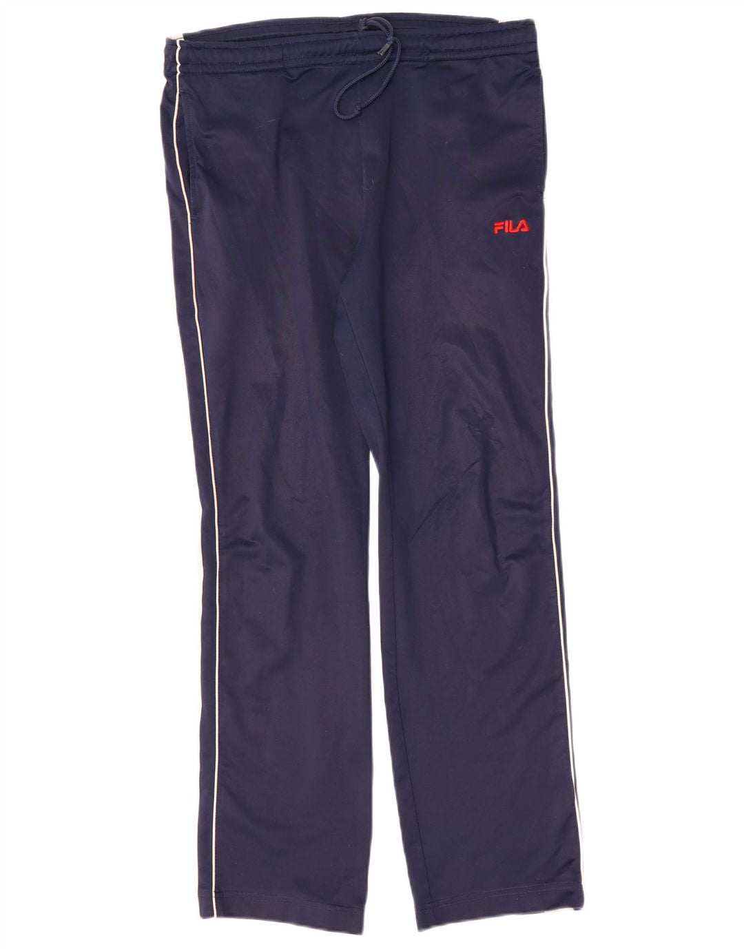 FILA Mens Tracksuit Trousers Small  Navy Blue Colourblock Polyester