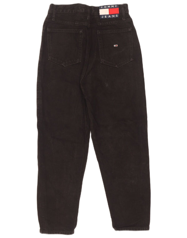 Tommy Hilfiger Womens Crop Tapered Jeans W25 L25 Black