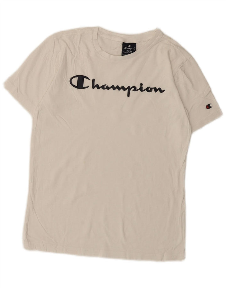 Champion Camiseta gráfica para niños 11-12 años Grande Blanco