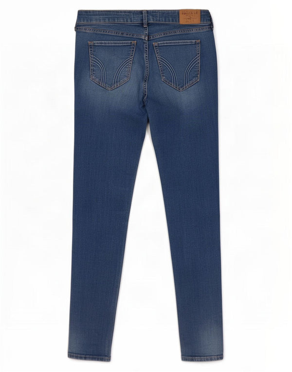 Hollister Jeans Ajustados para Mujer US 7 Medium W28 L29 Algodón Azul