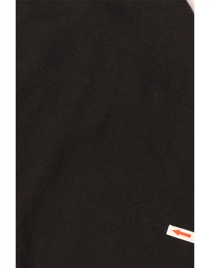 Ralph Lauren Top para hombre de manga larga de algodón negro grande