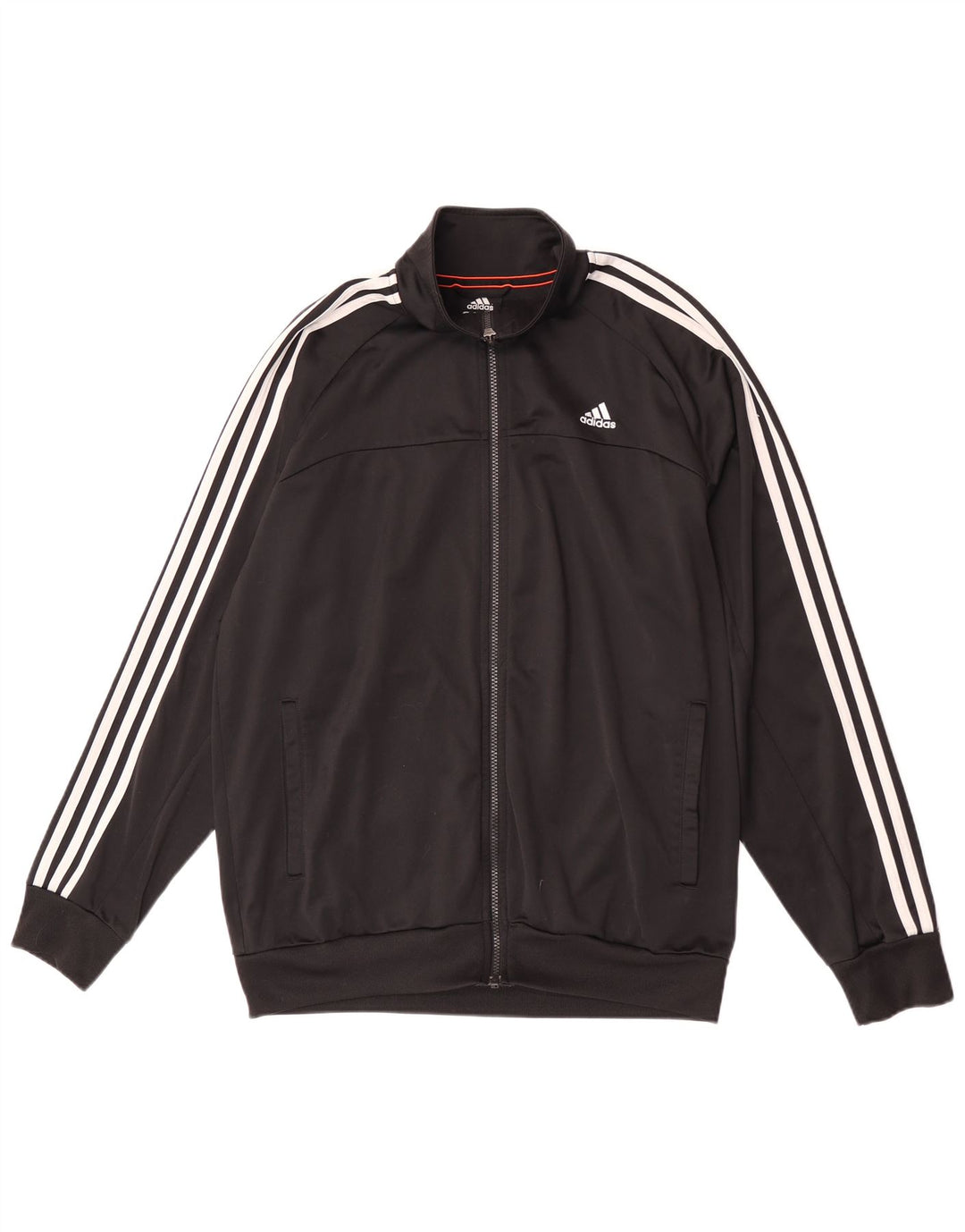 Adidas Mens Climalite Chándal Top Chaqueta UK 44/46 Grande Negro Poliéster