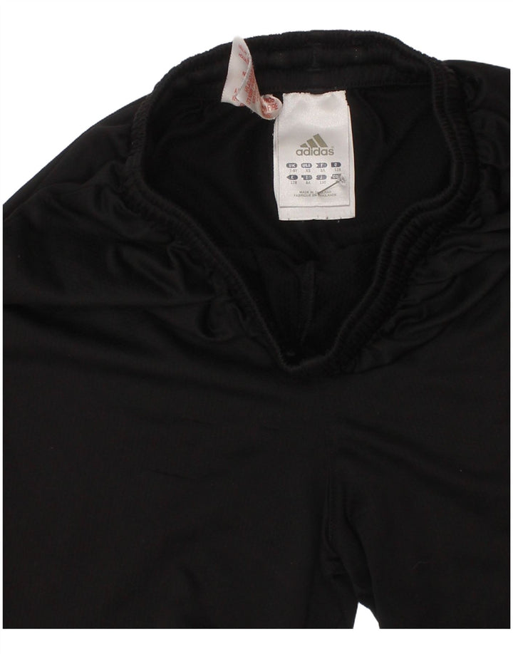 Adidas Pantalones cortos deportivos para niño 7-8 años Negro Poliéster