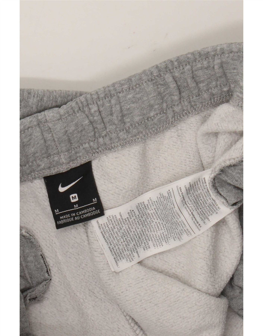 Pantalón De Chándal Nike Hombre Joggers Gris Medio Algodón